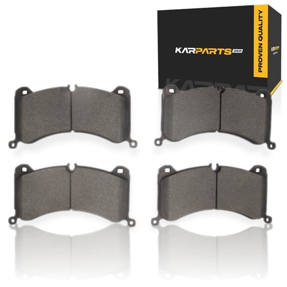 KarParts360 For Audi e-tron S/e-tron S Sportback 2022 2023 Disc Brake Pads | Low Metallic | Electronic Pad Wear Sensor | 101.7 Millimeters / 4.00 Inches Inner Height
