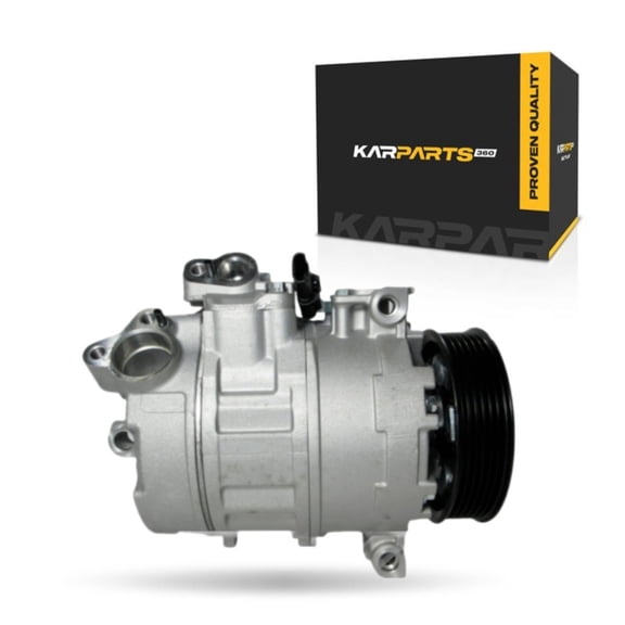 KarParts360 For BMW 128i 2008 09 10 11 12 2013 A/C Compressor | 3.0L Engine | 12 Coil Voltage | 6 Pully Wheel Grooves | Replacement For 168319, 64529122618