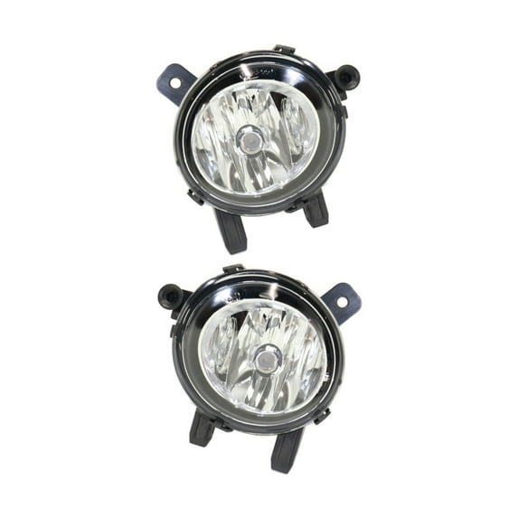 KarParts360 For BMW 228i/228i xDrive 2014 2015 2016 Fog Light Driver and Passenger Side | Pair | Front | Clear Lens | Black Housing | BM2592142, BM2593142 | 63177248911, 116-60070, 63177248912