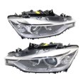 thumbnail image 1 of KarParts360 For BMW 320i/328i/335i 2012 2013 2014 2015 Headlight Driver & Passenger Side | Pair | HID | Clear Lens | Composite Type | Sedan/Wagon | For BM2502181, BM2503181 | 63117338705, 63117338706, 1 of 5