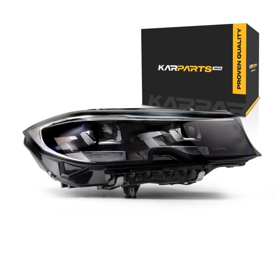 KarParts360 For BMW 320i/330e 2020 2021 2022 Sedan Headlight Assembly Passenger Side | CAPA Certified | Hybrid Model | (G-20) | LED | High Beam | Replacement For BM2503196, BM2503196C | 63118496154