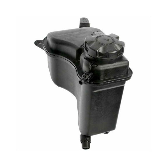 KarParts360 For BMW 325i 2006-2013 Pressurized Coolant Reservoir | Plastic | Black | Spring Loaded Twist Cap Type | 2 Mounting Hole | w/ Cap | Replacement For 17137519368, 17137543026