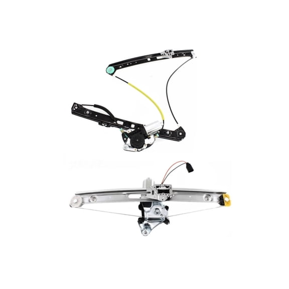 KarParts360 For BMW 325xi/330xi 2001 02 03 04 2005 Window Regulators Driver Side | Pair | Front and Rear | Power | With Motor | Replacement For BM1550113, BM1350111 | 51358212099-PFM, 51337020659-PFM