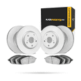 thumbnail image 1 of KarParts360 For BMW 328i xDrive/328i 2013 2014 2015 2016 Brake Set Front and Rear | Cast Iron Rotor Material | Performance / Racing Driving Style | Plain Rotor Style, 1 of 4