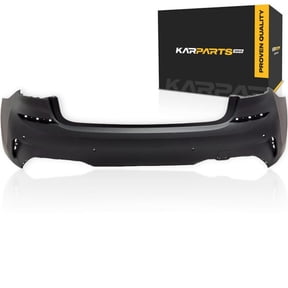 KarParts360 For BMW 330i/340i GT xDrive 2019 Sedan Bumper Cover | Rear | Primed | With Parking Aid Sensor Holes | With M Sport Package | Replacement For BM1100434 | 51128099904