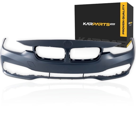 KarParts360 For BMW 340i/340i xDrive 2016 Bumper Cover | Front | CAPA | Primed | Excluded Headlight Washer | Excluded Camera | Replacement For BM1000455, BM1000455C | 51117445137