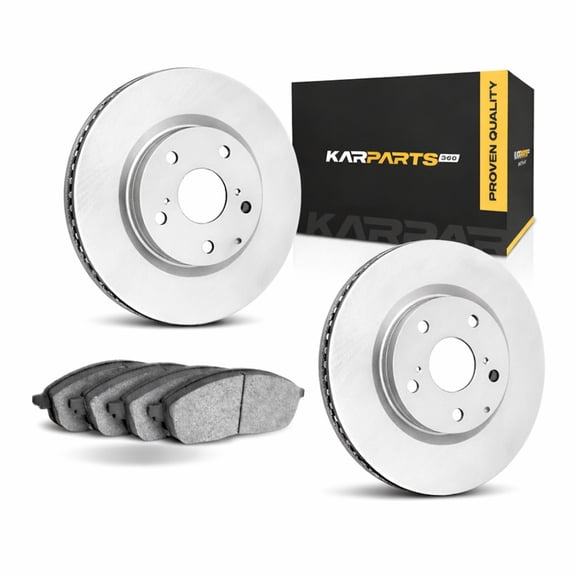 KarParts360 For 2016 BMW 420i Gran Coupe Brake Set | 114.3 Millimeters/4.50 Inches Bolt Circle | Plain | Cast Iron Material | Vented Rotor