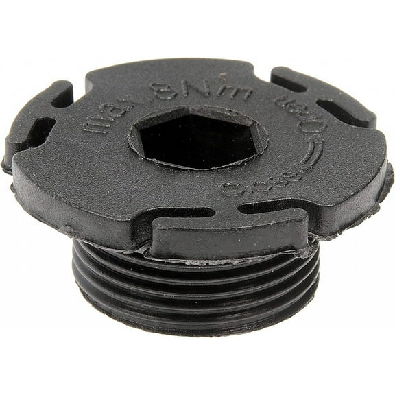 KarParts360 For BMW 428i Gran Coupe 2015 2016 Oil Drain Plug | Nylon | Black | Locking Head | Conventional Drain | 3 Bolt Grade | With Gasket Or Seal | Replacement For 11137605018