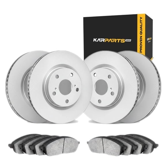 KarParts360 For BMW 440i xDrive Gran Coupe 2017 2018 2019 2020 Brake Set Front and Rear | Cast Iron Rotor Material | Plain Rotor Style | Performance / Racing Driving Style