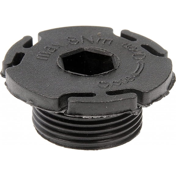 KarParts360 For BMW 520i/428i 2014 2015 2016 Oil Drain Plug | Nylon | Black | Locking Head | Conventional Drain | 3 Bolt Grade | With Gasket Or Seal | Replacement For 11137605018