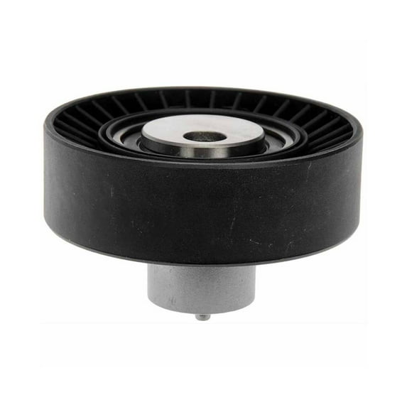 KarParts360 For BMW 528i 1997 1998 1999 2000 Idler Pulley | Plastic | Serpentine Belt Type | Black Color | 25 Millimeters Inside Diameter | 1 Mounting Hole | For 11281738605, 11281748130