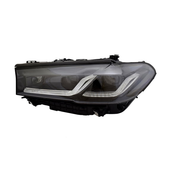 KarParts360 For BMW 530i/530i xDrive 2021 2022 2023 Headlight Driver Side | Clear/Amber Lens | LED | PP-TD30 Plastic Housing | Black Color | With Bulbs | Replacement For BM2502202 | 63118084379