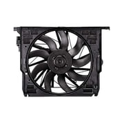 KarParts360 For BMW 535i GT/535i GT xDrive 2010-2017 Radiator And Condenser Fan Assembly | One Blade | 3.0L L6 Engine | Replacement For BM3115119 | 17427647652, 196743333144