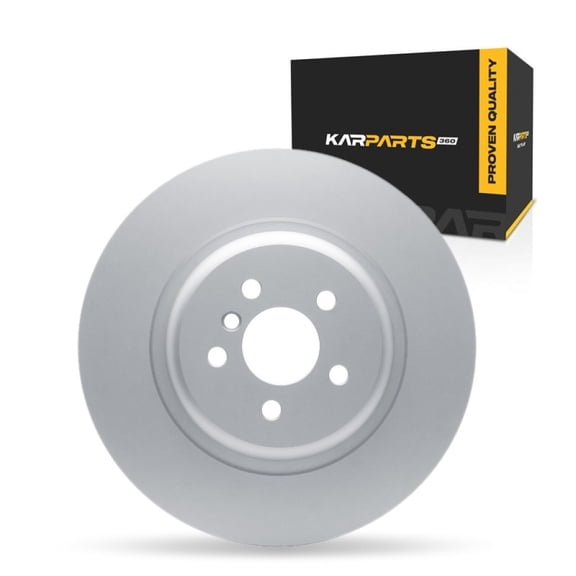 KarParts360 For BMW 540i/M550i xDrive/540i 2020 2021 2022 2023 Brake Rotor Rear, Passenger Side | Cast Iron | Plain Rotor Style | 370 Millimeters/14.57 Inches Outside Diameter | 1-Piece Construction