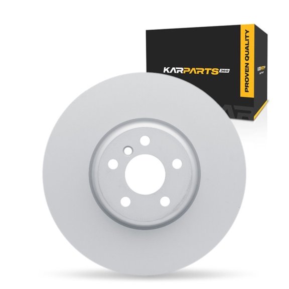 KarParts360 For BMW 550e xDrive 2025 2026 Brake Rotor Front, Driver Side | Cast Iron | Plain Rotor Style | 34.4 Millimeters/1.35 Inches Discard Thickness | 1-Piece Construction