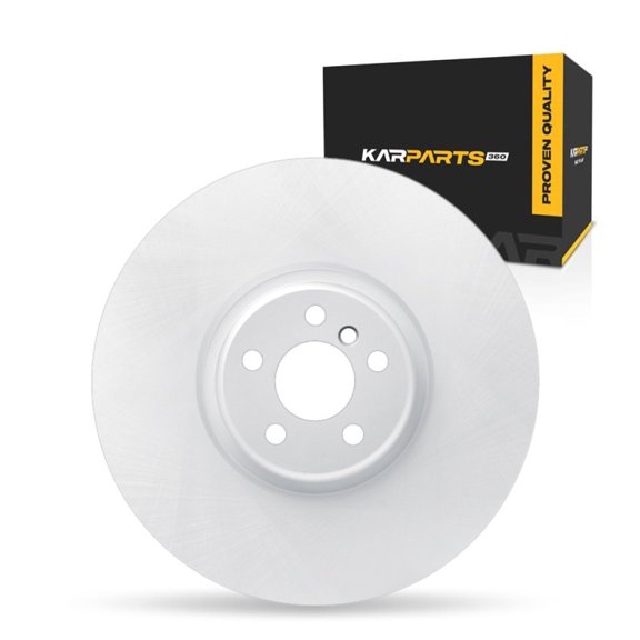 KarParts360 For BMW 750Li xDrive 2020 2021 2022 Brake Rotor Front, Driver Side | Cast Iron | Plain Rotor Style | 34.4 Millimeters/1.35 Inches Discard Thickness | 1-Piece Construction