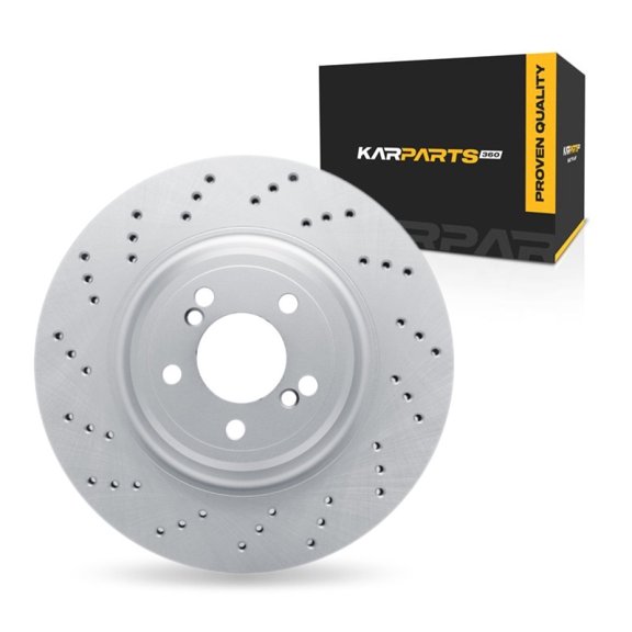 KarParts360 For BMW M3/M2 2015 2016 2017 2018 Brake Rotor | Coated | 22.4 Millimeters / 0.88 Inches Discard Thickness | 370 Millimeters / 14.57 Inches Outside Diameter