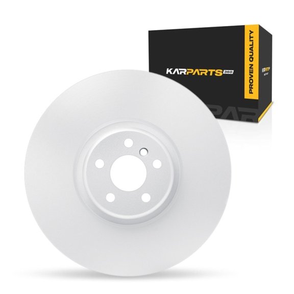 KarParts360 For BMW M760i xDrive 2020 2021 2022 2023 Brake Rotor Front | Cast Iron | Plain Rotor Style | 67 Millimeters/2.64 Inches Center Hole Diameter | 5 Stud/Lug Hole