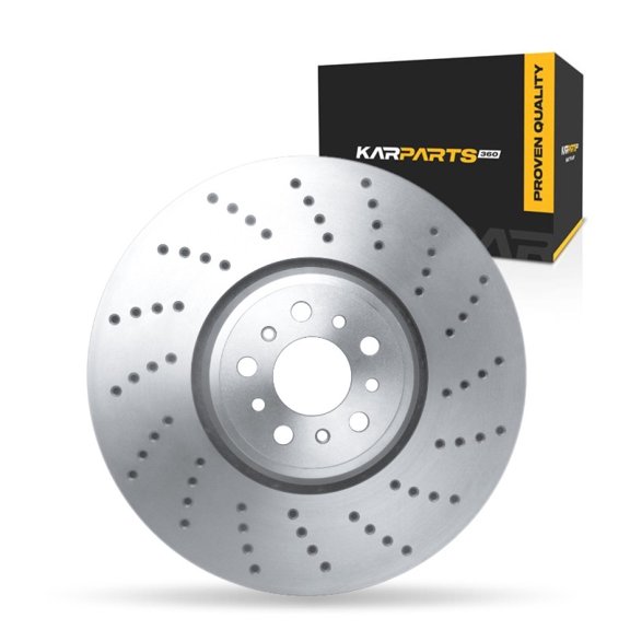 KarParts360 For BMW X3/X4 2020 21 22 23 24 2025 Brake Rotor Front, Driver Side | Cast Iron | Vented | 34.4 Millimeters/1.35 Inches Discard Thickness | 395 Millimeters/15.55 Inches Outside Diameter