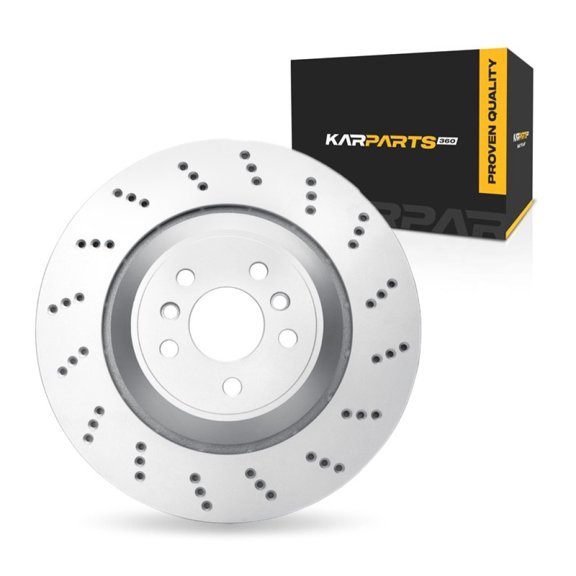 KarParts360 For BMW X4/X3 2020 21 22 23 24 2025 Brake Rotor | Coated | 22.4 Millimeters / 0.88 Inches Discard Thickness | 370 Millimeters / 14.57 Inches Outside Diameter