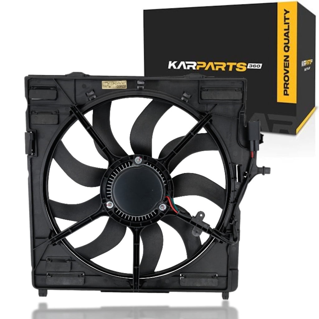 KarParts360 For BMW X6 2015 16 17 18 2019 Cooling Fan | Dual Fan | 4.4L Engine | xDrive50i/M Models | F5/F6, F85/F86 Body | Replacement For BM3115130 | 17427634472