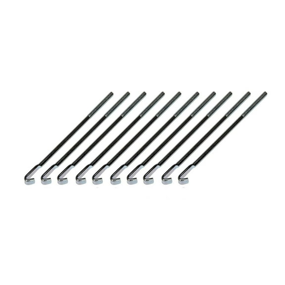 KarParts360 Battery Hold Down Bolt | Steel | Silver Color | Coarse Thread Type | 0.313 Inches Thread Diameter | Nut Included