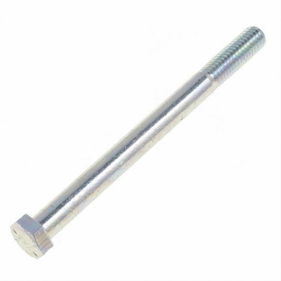 KarParts360 Bolt | Carbon Steel Material | Zinc Finish | 3/8-16 By 4-1/2 Callout Size | Silver Color | Hex Head Drive Type | Heat Hardened