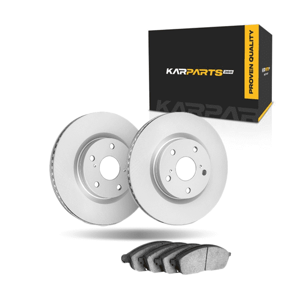KarParts360 Brake Rotor Set Front | Cast Iron | Plain Rotor | Performance/Racing