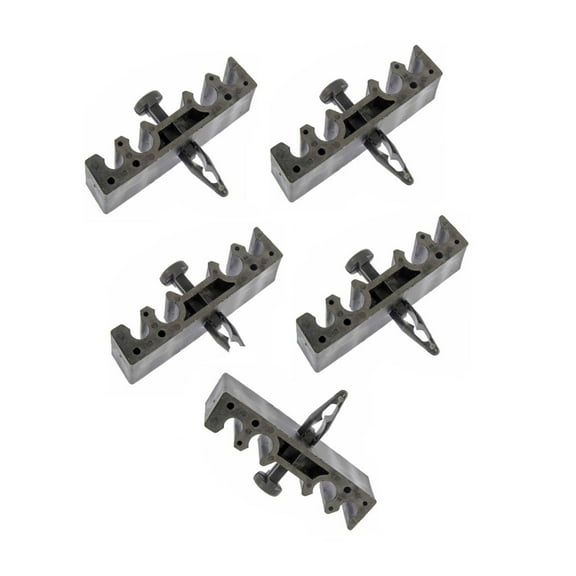 KarParts360 Brake Tubing Clips | Plastic Material | 2 1/4 Inches Slots and 2 5/16 Inches Slots Diameter | 5 Pieces