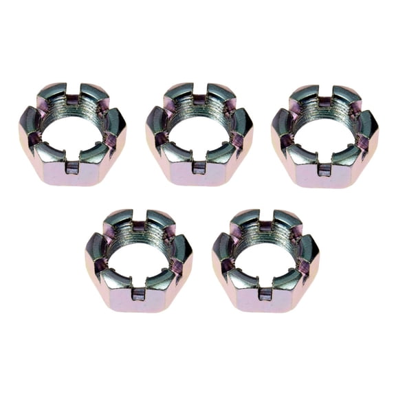 KarParts360 For Buick Commercial Chassis/Roadmaster 1991 92 93 94 95 1996 Spindle Nuts | 5 Pieces | 1-1/16 Inches Hex Size | 3/4-20 Thread Size | Replacement For 378137