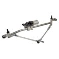 thumbnail image 1 of KarParts360 For Buick Enclave 2008 2009 2010 2011 Wiper Linkage | Galvanized Steel Material | Natural Finish | Rubber Bushing | Electrical Driver | Bracket Motor Mounting | For 15268609, 20785187, 1 of 6