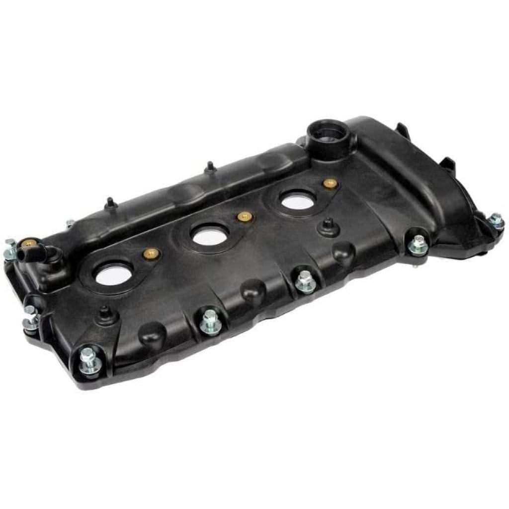 KarParts360 For Buick Enclave 2008 Engine Valve Cover | Plastic | Black Color | Contains Oil Baffles | SOHC Cylinder Head Type | Grommets Included | 4 Inches Height | 12565940, 12591198
