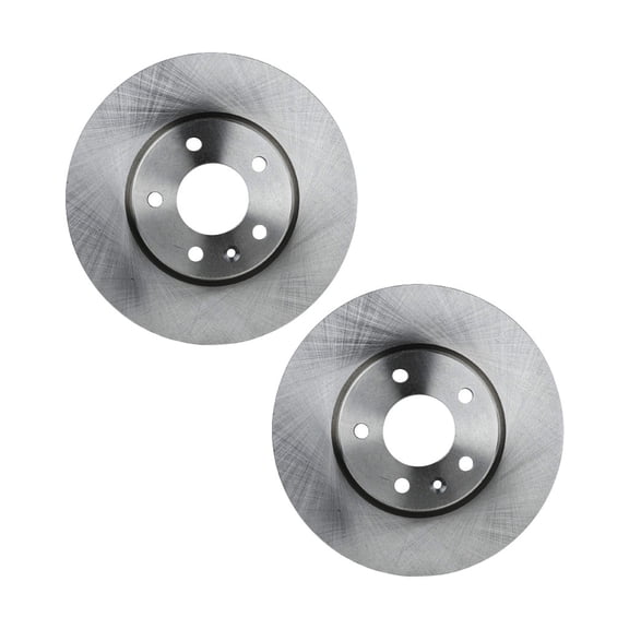 KarParts360 For Buick Encore GX 2022 2023 Brake Discs Front | Pair | Cast Iron | Natural | Plain Surface | Vented | 11.81 Inches Diameter | With 5 Lugs | Replacement For 41274, 55195