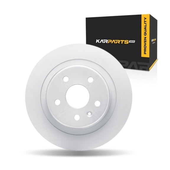 KarParts360 For Buick Envision 2019 2020 Disc Brake Rotor | Coated | 10 Millimeters / 0.39 Inches Discard Thickness | 12 Millimeters / 0.47 Inches Nominal Thickness | 5 Stud/Lug Hole
