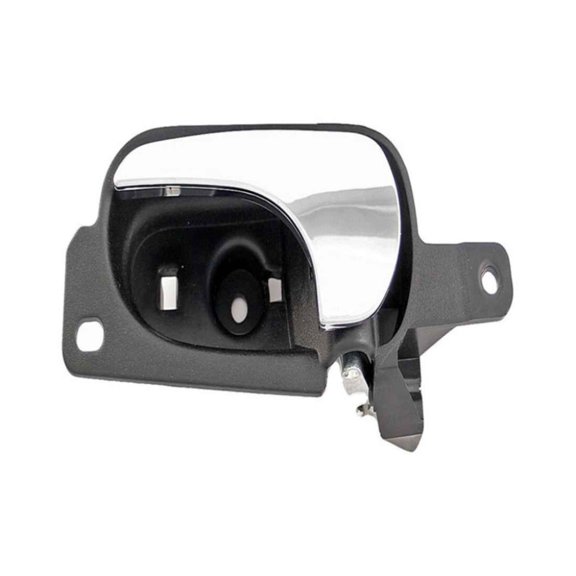 KarParts360 For Buick Lucerne 2006 07 08 09 10 2011 Interior Door Handle Driver Side | Rear | Beige Housing | Plastic | Chrome | Clip-On And Screw On Type | Lockable | Irregular Shape | 10376564