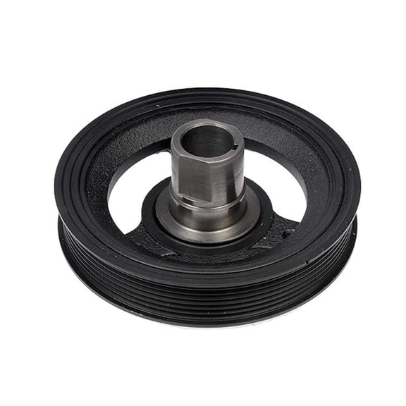 KarParts360 For Buick Regal/LaCrosse 2012 13 14 15 2016 Harmonic Balancer | Black | Serpentine Drive Belt | Keyway | 55.5 Millimeters Depth | Replacement For 12595291, 12623797