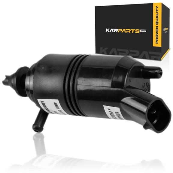 KarParts360 For Buick Roadmaster 1991 92 93 94 95 1996 Window Washer Pump Rear | Pin Terminal | 0.26 in. / 6.54 mm Hose Port Diameter | 2 Hose Port | 2 Terminals