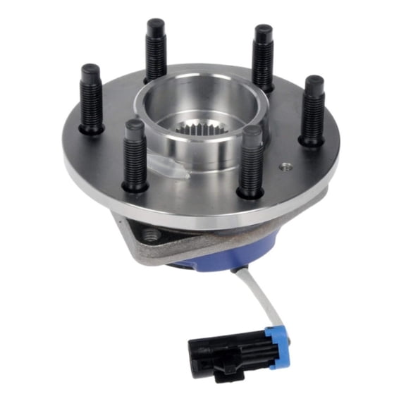 KarParts360 For Buick Terraza 2006 2007 Wheel Hub and Bearing Front or Rear | Steel Material | Sensor Anti Lock Braking System | Male Connector | Triangular Flange Shape | 12413247, 25999685