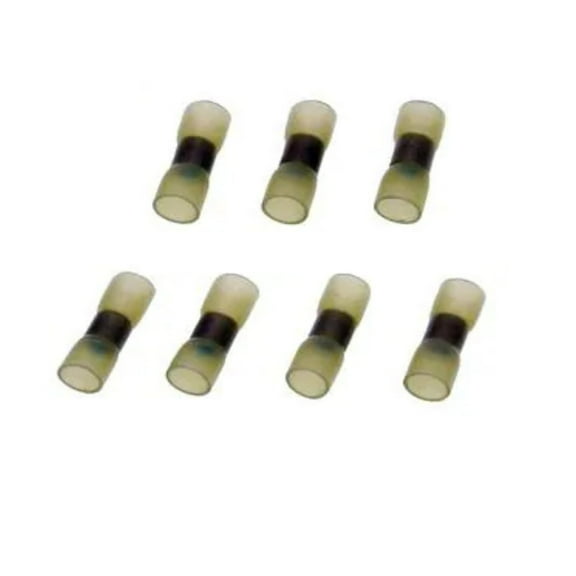 KarParts360 Butt Connector | Copper Material | Yellow Color | Parallel Connector Type | Polyolefin Insulated Coating | Water Resistant | 12-10 Wire Gauge Measurement