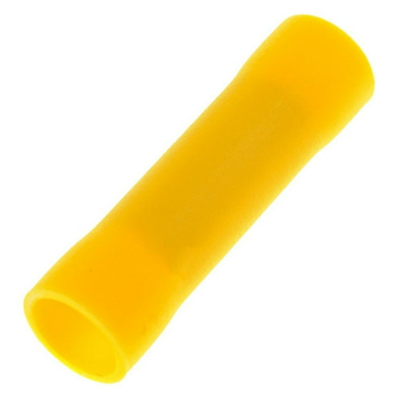 KarParts360 Butt Terminal | Copper | Yellow, Silver | Butt Splice Connector Type | 2 End Quantity | Insulated Coating