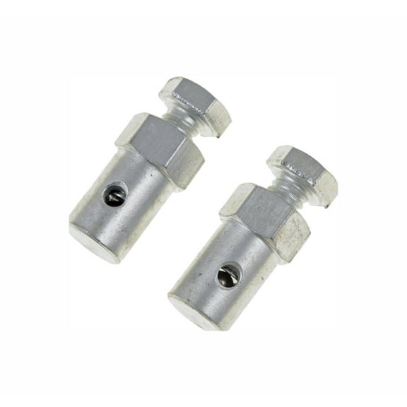 KarParts360 Cable Stops | 2 Pieces | Steel Material | Silver Finish | 1/8 Inch Diameter Cable Size