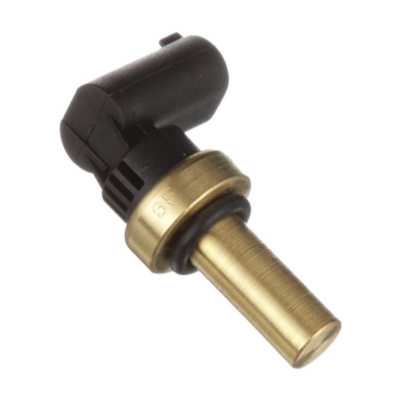 CarLights360 For Cadillac CT6 2017 Coolant Temperature Sensor | Plastic | Black, Gold | Plug In Connector | Pin Terminal | Direct Attachment Method | Oval Connector | Replacement For 93049, 12656493