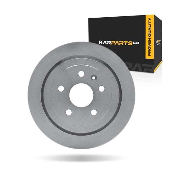 KarParts360 For Cadillac CTS 2008-2019 Disc Brake Rotor Rear | Cast Iron | Vented | 21.5 Millimeters/0.85 Inches Discard Thickness | 23 Millimeters/0.91 Inches Nominal Thickness | 5 Stud/Lug Hole