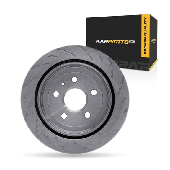 KarParts360 For Cadillac CTS 2015 16 17 18 2019 Disc Brake Rotor Rear, Driver Side | Cast Iron | 21.5 Millimeters/0.85 Inches Discard Thickness | 315 Millimeters/12.40 Inches Outside Diameter