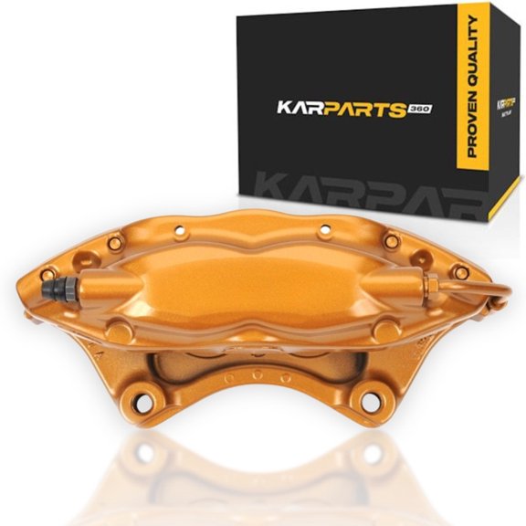KarParts360 For Cadillac CTS 2016-2019 Disc Brake Caliper Passenger Side | Rear | Aluminum Caliper Casting | Fixed Caliper | Straight Inlet Fitting | 40 Core Charge | 4 Piston | For 23309777