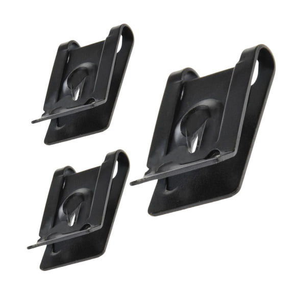 KarParts360 For Cadillac Commercial Chassis/DeVille 1991 1992 1993 Clip Nuts | Metal Material | Black | Clockwise Thread Direction | 8x3/8 Callout Size | 3 Pieces | Replacement For 15650655, 381818S2