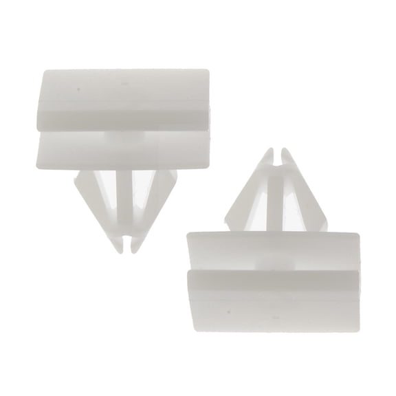 KarParts360 For Cadillac Eldorado 1995-2002 Rocker Molding Clips | Plastic | Natural Finish | White Color | 0.17 Inches Center Groove Diameter | 0.57 Inches Fastener Length | For 25665517, 25693852