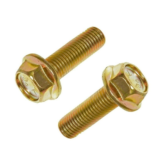 KarParts360 Cap Screw Flanged Hex Heads | Steel | Gold Zinc | Hex Head Drive | Fine Thread | M10-1.25 By 30MM Callout Size