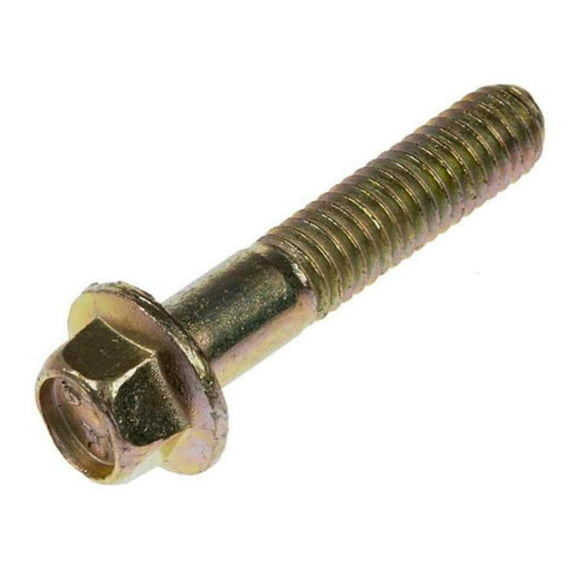 KarParts360 Cap Screw Flanged Hex Heads | Steel | Zinc | Hex Head Drive | Coarse Thread | M6-1.0 By 30MM Callout Size