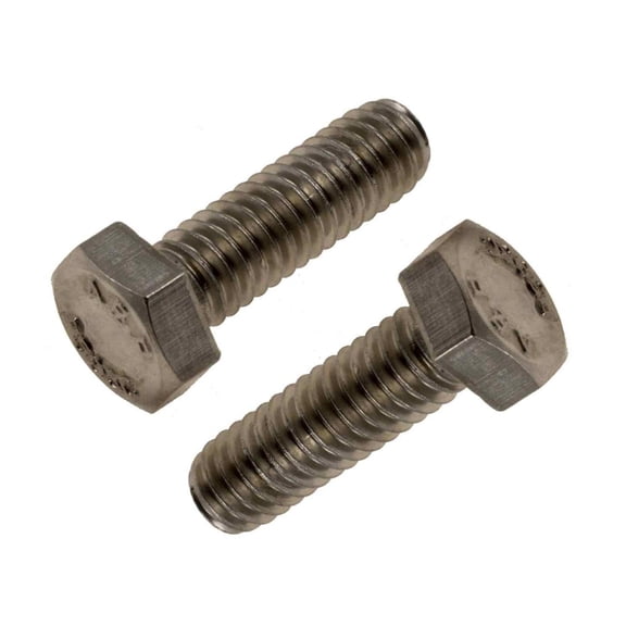 KarParts360 Cap Screws | Stainless Steel Material | Zinc Finish | Silver | Hex Head Drive | Coarse Thread | 5/16-18 By 1 Callout Size | 2 Pieces